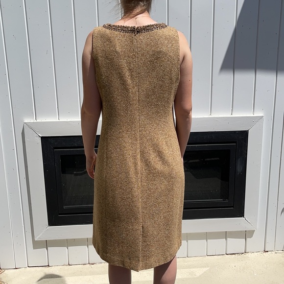 Vintage WORTH New York Wool & Silk Dress -12 - Picture 4 of 15